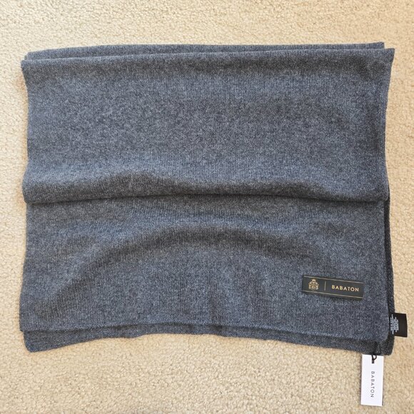 NWT Babaton Cashmere Scarf Charcoal Grey Aritzia - Picture 7 of 10